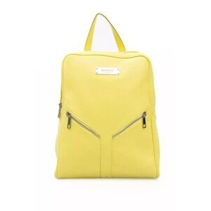 Baldinini Trend Sunshine Yellow Leather Backpack NWT